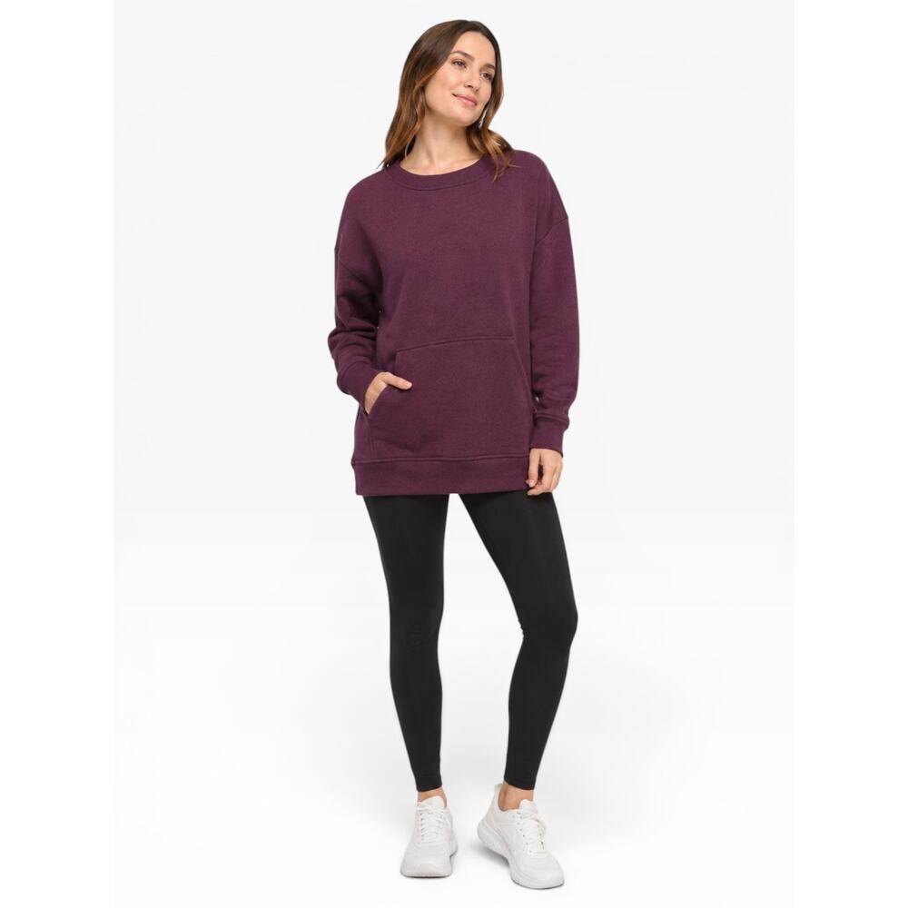 Danskin Oversized Crewneck Pocket Sweatshirt XL NWT